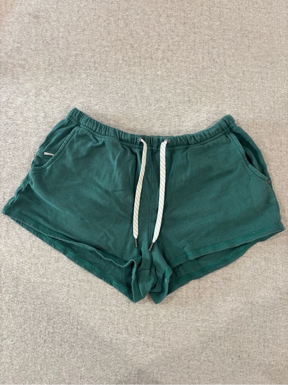 Vuori Deep Teal Drawstring Athletic Shorts